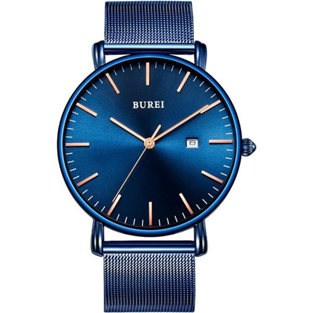 Men Watches Brown Leather Fashion Minimalist Wrist Watch Simple Ultra